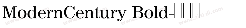 ModernCentury Bold字体转换
